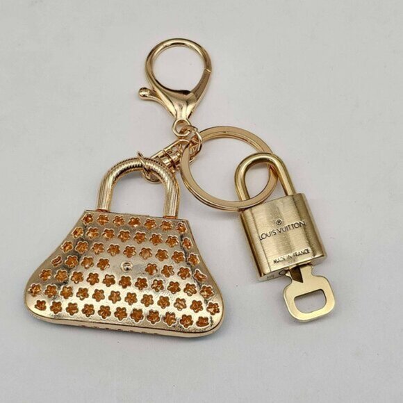 Authentic Louis Vuitton Lock & Key with unbranded Bagcharm, Keycharm, Keychain - Picture 3 of 7